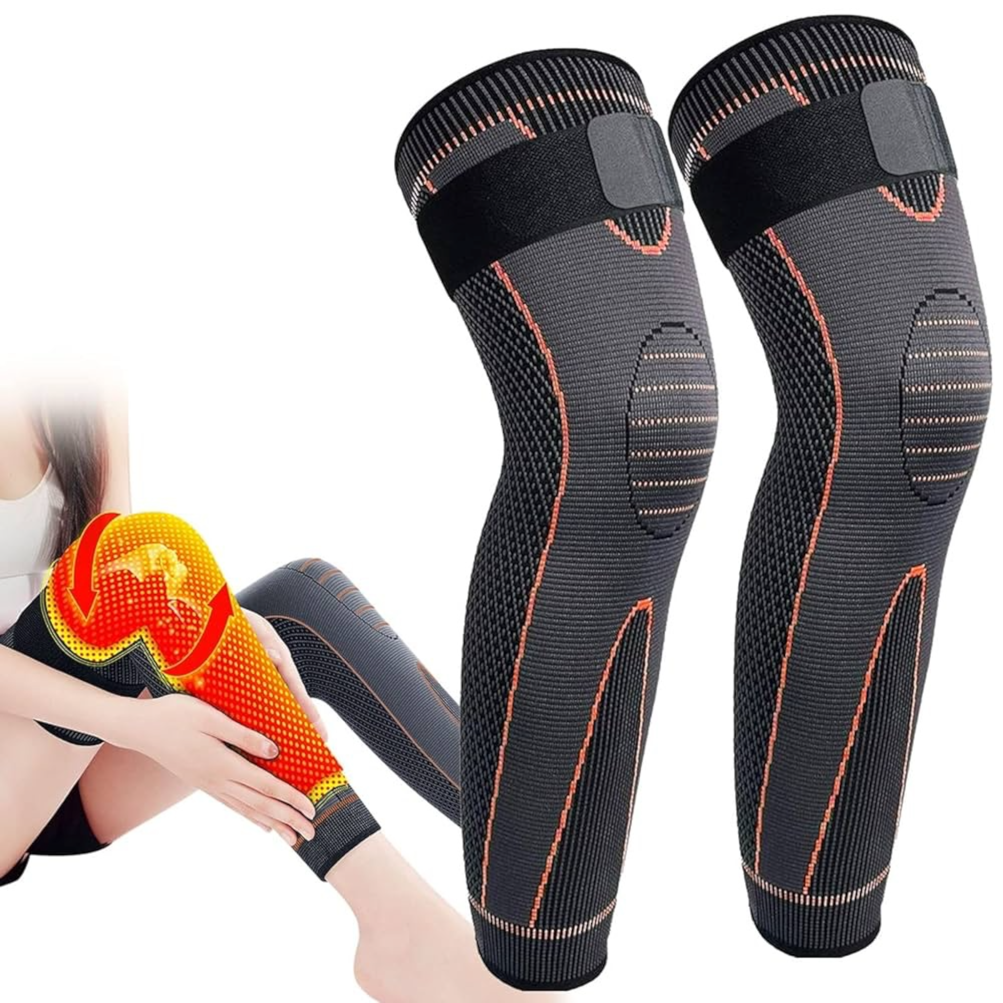 "Slim Knee Warmer for Winter | Invisible, Comfortable, and Supportive Knee Pads for Pain Relief"